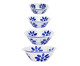 Jogo de Bowls com Abas Azul Colonial, Azul | WestwingNow