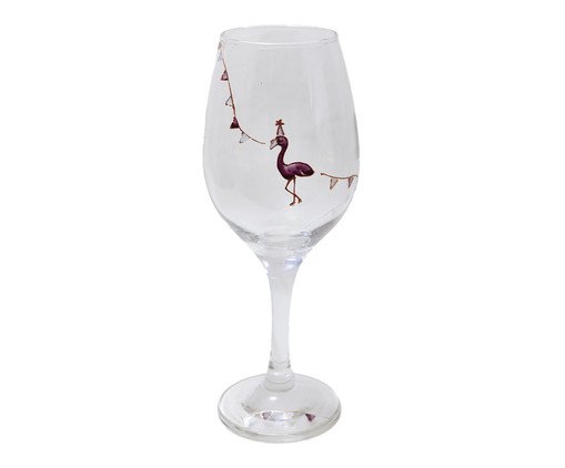 Taça Uno Flamingo Roxo, Transparente | WestwingNow