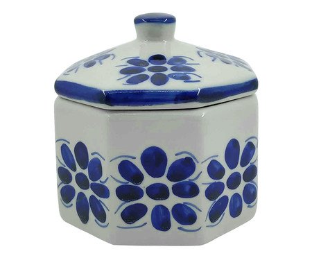 Porta-Joias Oitavano em Porcelana Colonial Azul e Branco | Westwing
