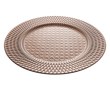 Jogo de Sousplats Rattan Marrom | Westwing