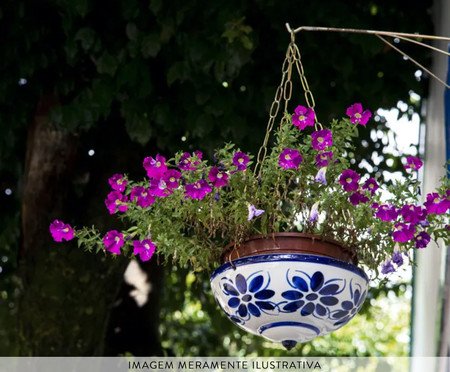 Vaso Cuia Suspenso Azul Colonial | Westwing