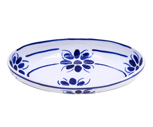 Travessa em Porcelana Floral Azul, Azul | WestwingNow