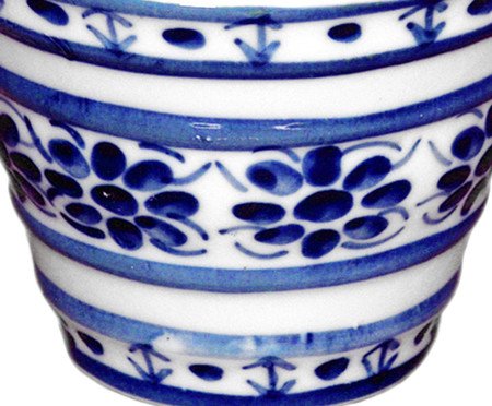 Vaso de Parede Colonial Azul e Branco | Westwing