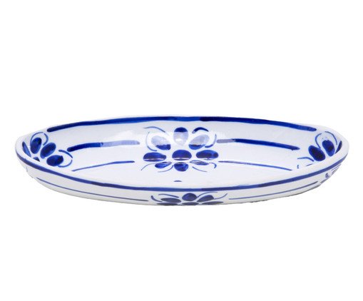 Travessa em Porcelana Floral Azul, Azul | WestwingNow