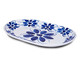 Travessa Bandeja Oval Rasa Porcelana Azul, Azul | WestwingNow