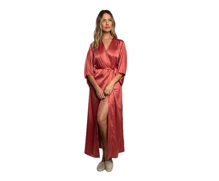 Robe Longo Rosa Mate