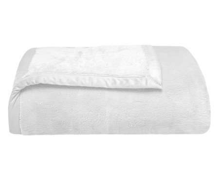 Cobertor Soft Raschel Branco - 480 g/m² | Westwing