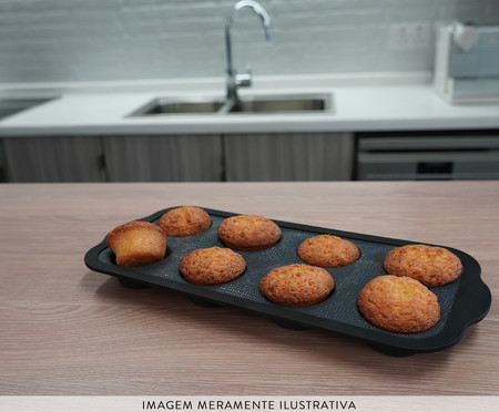 Forma para Muffins Rusé - Preta | WestwingNow