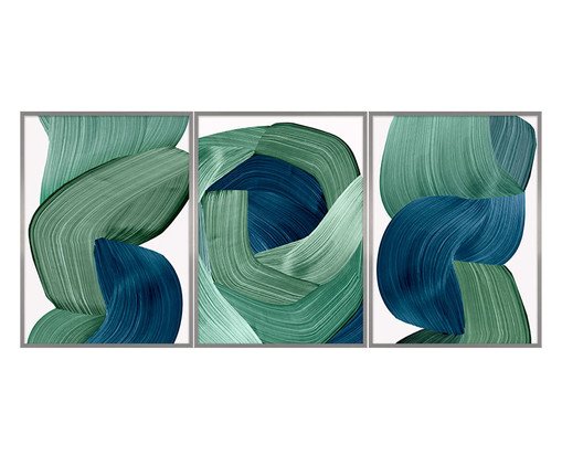 Jogo de Quadros Yas, Azul | WestwingNow