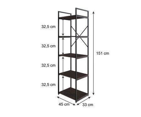 Estante com 05 Prateleiras Yon Yoeo Terracota | Westwing