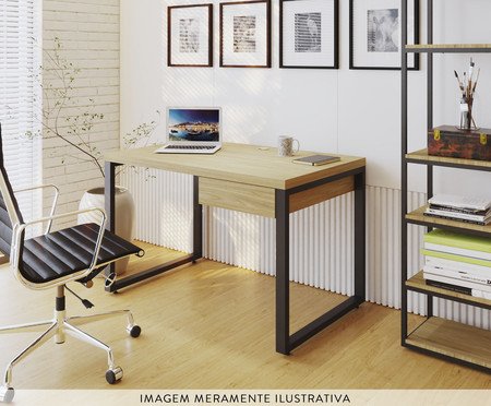 Mesa Yon Operacional com Gaveta Vermont Oak | Westwing