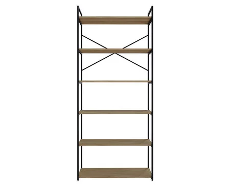 Estante Alta com 06 Prateleiras Vermont Oak