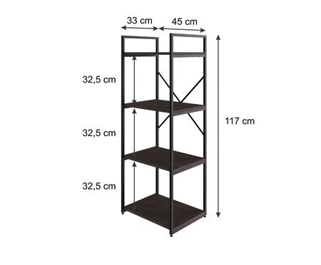 Estante com 04 Prateleiras Yon Yoeo Terracota | Westwing