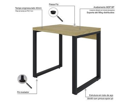 Mesa Yon Operacional Vermont Oak | Westwing