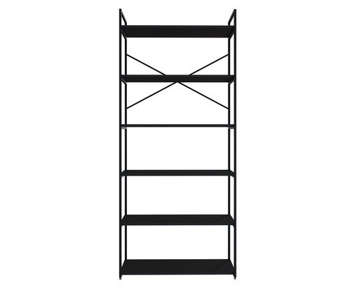 Estante Alta com 06 Prateleiras Preto, multicolor | WestwingNow