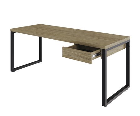 Mesa Yon Presidente com Gaveta Vermont Oak | Westwing