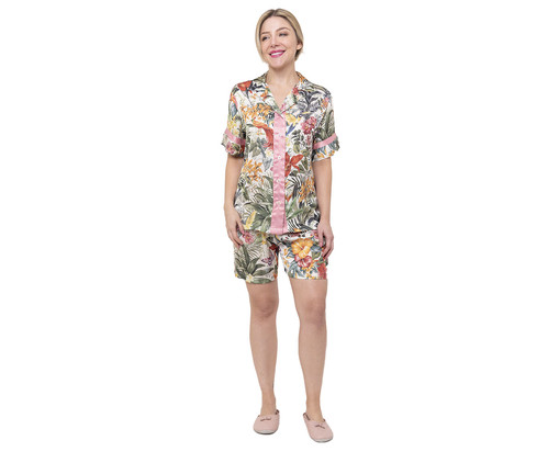 Pijama Curto Tropical, Colorido | WestwingNow