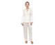 Pijama Longo Acetinado Marfim, Colorido | WestwingNow