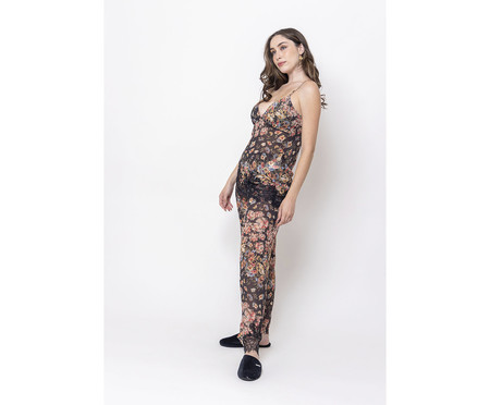 Pijama Alça Floral Noir | WestwingNow