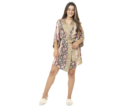 Kimono Curto Paisley