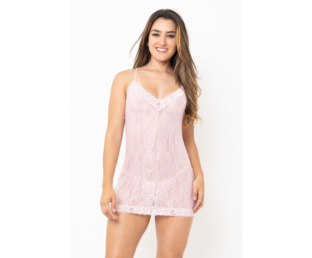 Camisola Renda Rosa Baby | WestwingNow