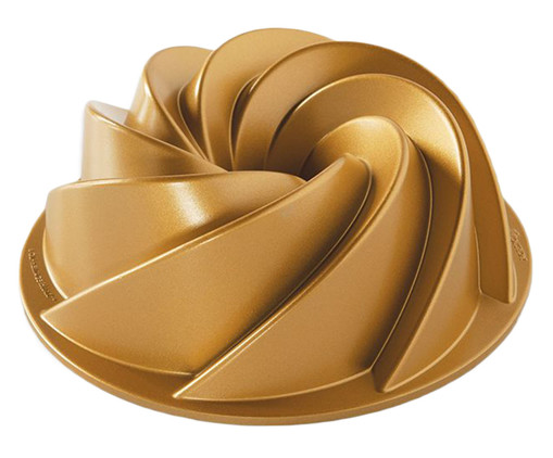 Forma para Bolo Waves - Dourada, Dourado | WestwingNow