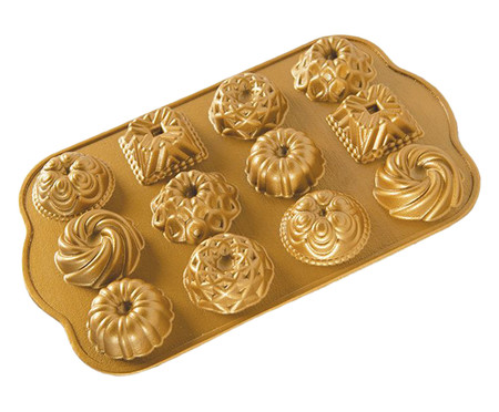Forma para Cupcakes Clara - Dourada | WestwingNow