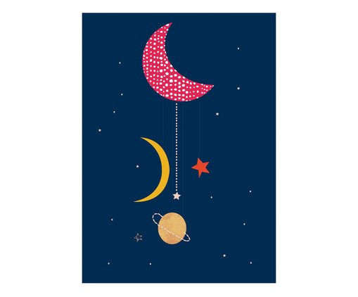 Pôster Mysticona Luas, Branco | WestwingNow