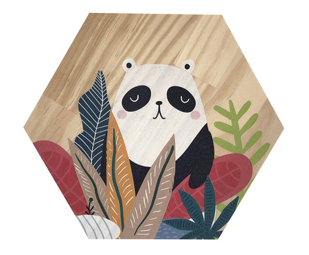 Placa Decorativa Selva Panda