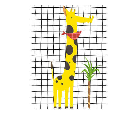 Pôster Girafa Viagem Fantástica