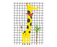 Pôster Girafa Viagem Fantástica, Branco | WestwingNow