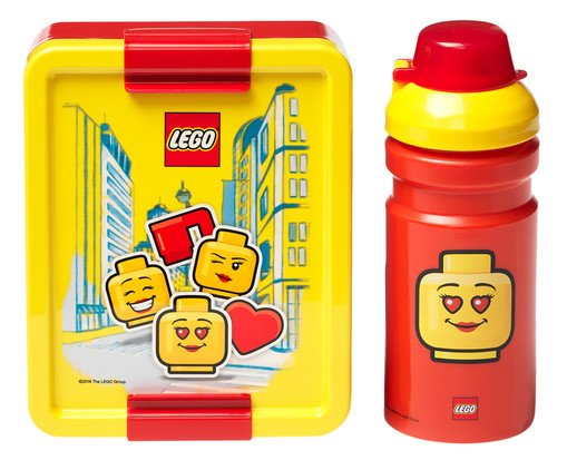Jogo de Lunch Set Lego Menina - Vermelho, Colorido | WestwingNow