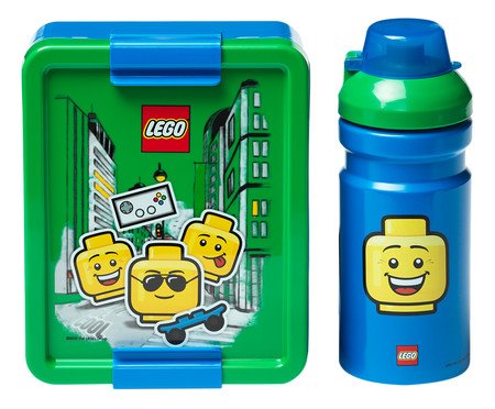 Jogo de Lunch Set Lego Menino - Verde