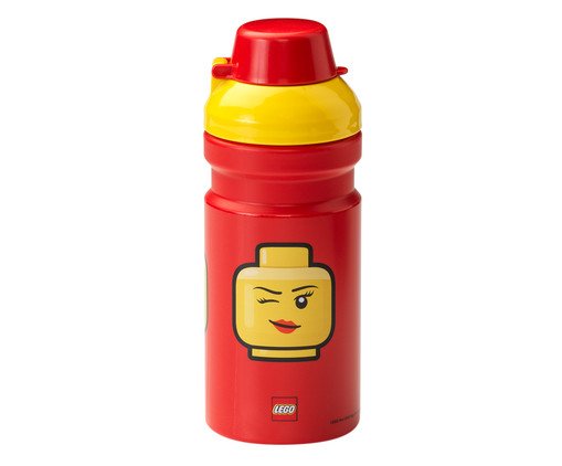 Garrafa Lego Menina Vermelha - 390ml, Colorido | WestwingNow