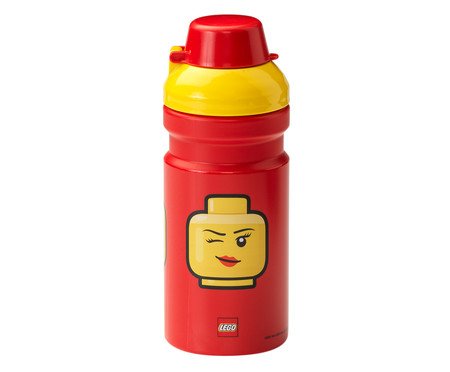 Garrafa Lego Menina Vermelha - 390ml