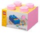 Lego Bloco Organizador com Gaveta Rosa Claro, Colorido | WestwingNow