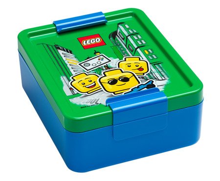 Lancheira Lego Menino Verde - 390ml