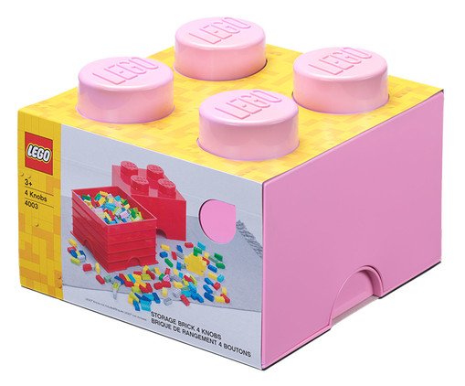 Lego Bloco Organizador Rosa Claro, Colorido | WestwingNow