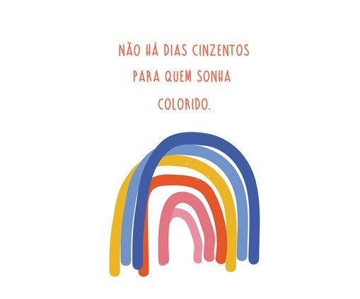 Pôster Mysticona Sonhar Colorido, Branco | WestwingNow