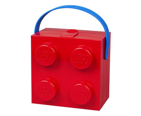 Lego Lancheira Box Handle Vermelho