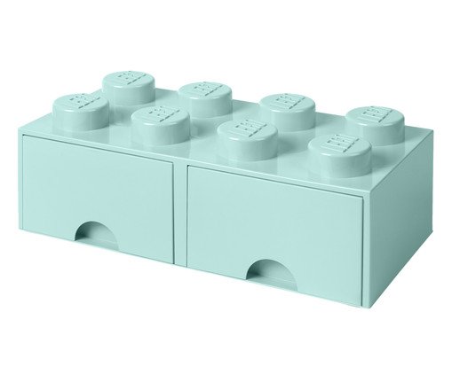 Lego Brick Drawer 08 Pinos Azul Aquamarine, Colorido | WestwingNow