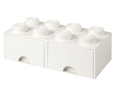 Lego Brick Drawer 08 Pinos Branco