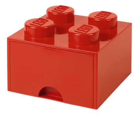 Lego Brick Drawer 04 Pinos Vermelho