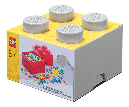 Lego Bloco Organizador Cinza Claro, Colorido | WestwingNow