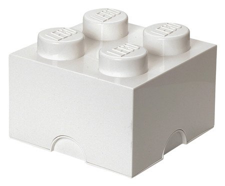 Lego Storage Brick 04 Pinos Branco