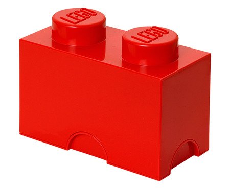 Lego Storage Brick 02 Pinos Vermelho