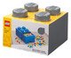 Lego Bloco Organizador com Gaveta Cinza Escuro, Colorido | WestwingNow