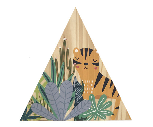 Placa Decorativa Selva Tigre, Madeira | WestwingNow