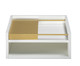 Mesa de Cabeceira Nice - Branco e Dourado, Branco | WestwingNow