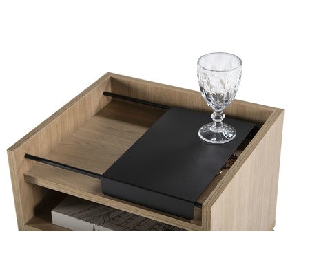 Mesa de Cabeceira Nice - Itapuã e Preto | WestwingNow
